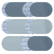 50 stuks 6 inch nat-droog schuurpapier met klittenband, 1000/1500/2000/3000/5000 korrel schuurschijven carbide siliciumpapier