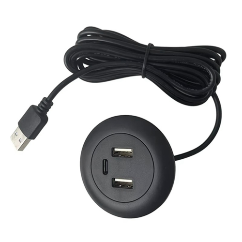 Ingebouwde USB-hub Type-C-oplader/splitter voor op het bureau 2