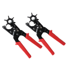 Riemgatpons Leerpons Oogje Gereedschap 6 Ronde Gaten Multi-Size voor Riemen Horlogebanden Riemen