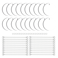 Sublimatie sleutelhanger blanco met kettingen bord dubbelzijdig bedrukt beker bedels ornament voor beker DIY knutselen
