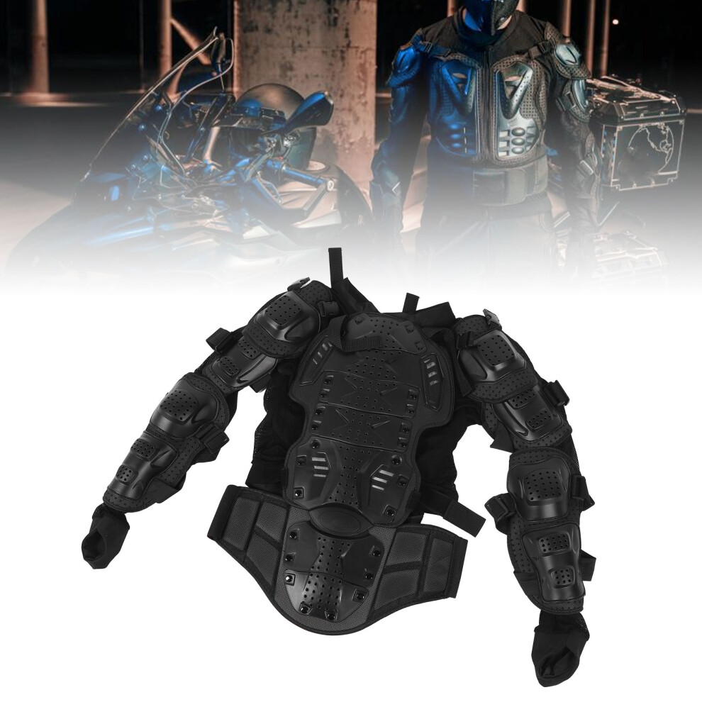 Full Body Motorcycle Protective Jacket PPE Shell EVA Elastic Mesh Black-image-OPC-PJ9JMD6-NEW