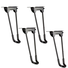 4 stuks 18,5 cm metalen haarclip meubelpoten, afneembaar opvouwbaar ontwerp, beschermende vloer geschikt voor kleine salontafels