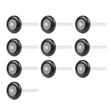 10 stuks zwarte 2 inch nylon garagedeurrol met 4 inch steel, gebruik 6200-dubbele afdichtingen precisielagers