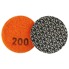 1 stuk 2 inch/50 mm gegalvaniseerde diamantpolijstpad voor tegels, glas, metaal, hout, slijpen en ontbramen P200