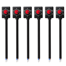 6-pack DC 0/1-10V knop LED-dimmer, mini-dimmer met draaischakelaar, passieve PWM-dimmen met lage spanning