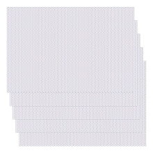 5 vellen 0,5 mm Fursuit Eyes Mesh, waterdichte printbare oognetten voor harige cosplay, rekwisieten, fursuits knutselen wit