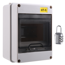 HT-serie aansluitdoos 5-weg PC IP65 waterdichte distributie buiten elektrische installatie voor stroomonderbreker met slot