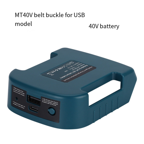 Voor 40V Li-ionbatterij met USB Type-C-houder Laderadapter voor 1
