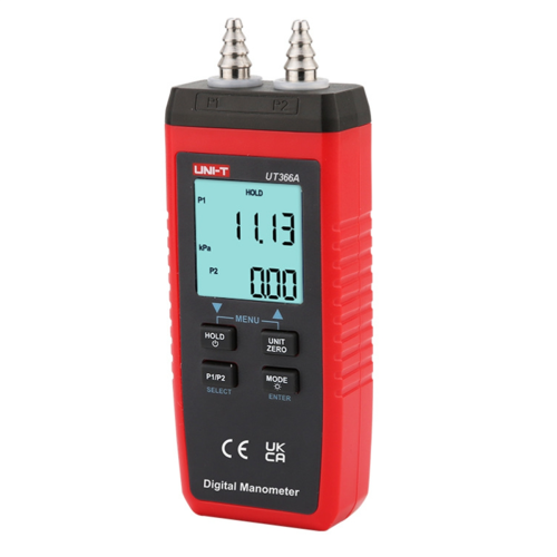 Digitale manometer UT366A Luchtdrukmeter Draagbare differentiële detector Meetinstrument 2