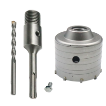 60mm SDS Plus boorhamer, muurgatzaag, boorset, freesgereedschap, ronde schacht voor beton, baksteen en steen