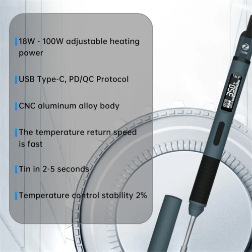 T80P Smart Soldeerbout Verstelbare Constante Temperatuur Draagbare Kit Lasapparaat 1