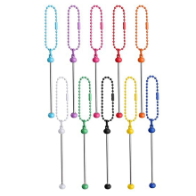 10 stuks tashangers met ronde ketting, accessoire, DIY handgemaakte kralen rits, decoratieve kralen bureau-accessoires