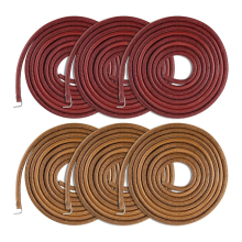 6 stuks trapnaaimachineriemen, 72 inch 3/16 vervangende leren riem met haak voor Singer/