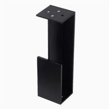 45MM houten deurkruk met schuifknop, aluminiumlegering, ingebouwde meubelgrepen aan de zijkant