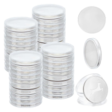 40 stuks blanco munten graveerplaatjes metaal gestanst mm/1,57 inch ronde tags met schroefdraad en rand