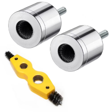 Koperen pijpreiniger met 4-in-1 batterijborstel, dubbel voor boormachines, sanitairreiniging, buisaccessoires, pakket 1
