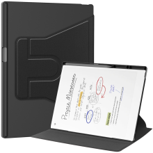 Hoes voor Paper Pro 11,8 inch, beschermhoes met potloodhouder, 360 draaibare standaard, zwart