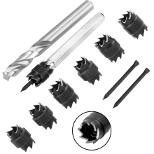 Puntlasfreesset, HSS-verwijderingsgereedschapsset met 3/8 inch en 5/16 inch dubbelzijdige boor, voor Power