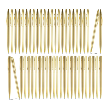 50 stuks gouden metallic slanke balpennen met intrekbare zwarte inkt, mini-conische 1,0 mm penpuntbenodigdheden voor bruiloften en thuis