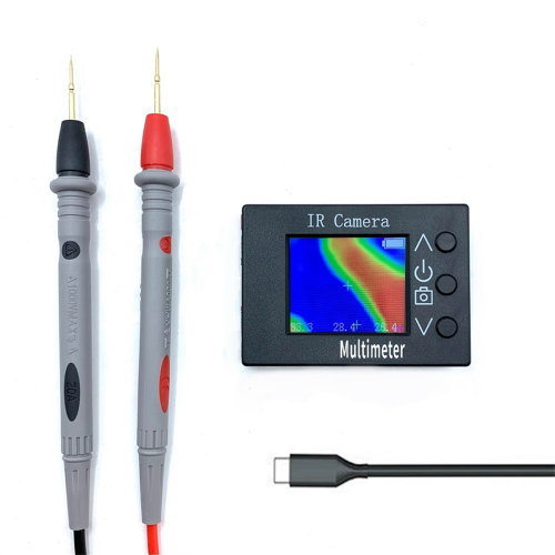 Draagbare IR-warmtebeeldmultimeter, 32x24 camera en digitale multimeter 2-in-1 infraroodcamera 2