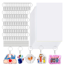 Krimpfolie-set - DIY krimpfolie-kunstbenodigdheden voor sieraden, sleutelhangers maken en Moederdag-knutselcadeaus