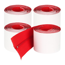 4-pack robuuste stofritsen voor plastic zeildoek - zelfklevende deurrits, 2,13 m x 7,62 m