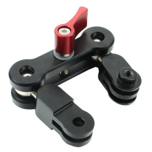 Aluminiumlegering Magic Arm Mount Adapter Dual Head Pivot Activity Connector 360 Rotatie voor Action Camera