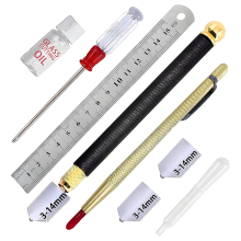 Glassnijder 3 mm-14 mm, snijgereedschap met olie, automatische olietoevoer, hardmetalen kraspen, stalen liniaal