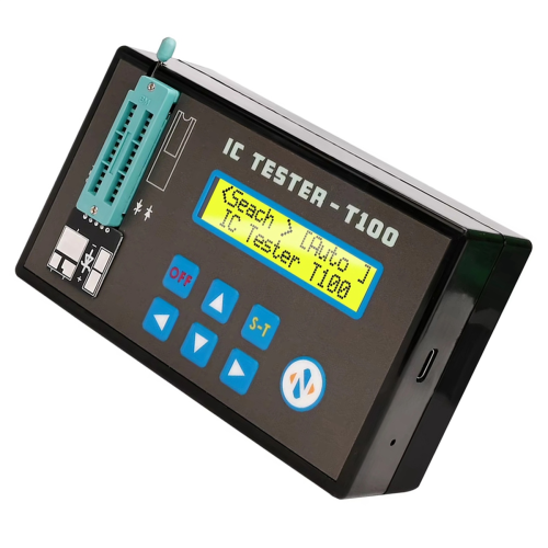 Draagbare oplaadbare LED-geïntegreerde schakelingstester, transistordiode, triode, digitale IC-chipdetector 2