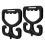 Boodschappentashouder, boodschappentashouder handvat 2-pack, zware houder, voor 1