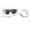 Waterstofbril Oogmasker Zuigkoelgenerator Inhalatiemachine Accessoires Wit 7