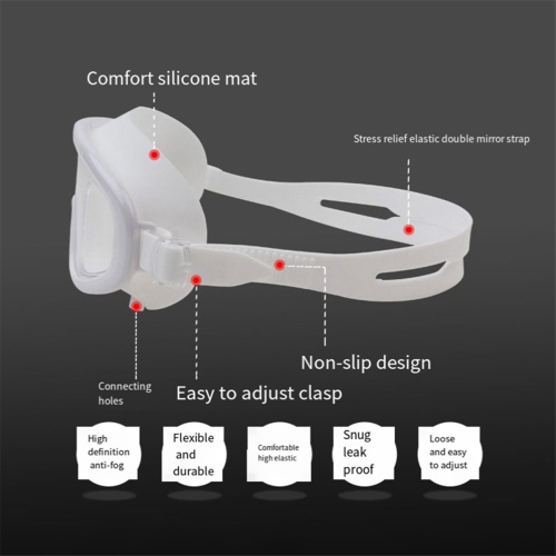 Waterstofbril Oogmasker Zuigkoelgenerator Inhalatiemachine Accessoires Wit 2