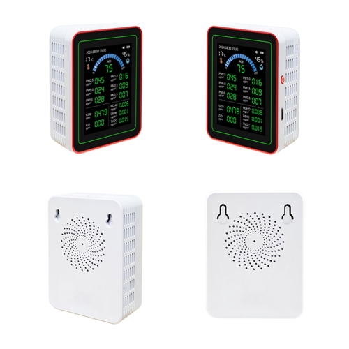 18-in-1 Luchtkwaliteitsmonitor Tester Pm2.5 Gegevensopslag Download Koolstofdioxidedetector Wit 1