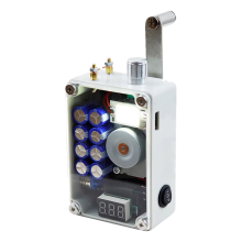 8-condensator handgenerator USB-oplaadfunctie voor kamperen en buiten, noodgereedschap, 2 minuten draaien, kan 40-50 keer vlam vatten