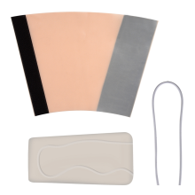 Nieuwe afneembare IV-sleeve-trainerkit voor het oefenen van flebotomie op de onderarm met een split veneuze punctiemodel