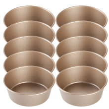 4 inch koolstofstalen metalen kaaspan cakevorm airfryer mini ronde broodvorm taartvorm puddinggelei doe-het-zelf bakkerij