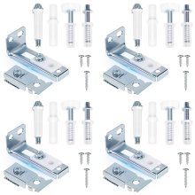 4-delige reparatieset voor vouwdeurbeslag voor 7/8 inch tot 1 schuifrailkast