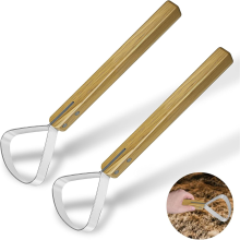 2 stuks huidschraper, vleesgereedschap, gereedschap voor het maken van huiden en leer, vleeslooien voor benodigdheden