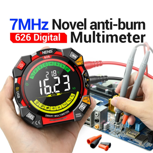 626 Multitester 600V spanningstest 6000 tellingen Multimeter Draagbare ohmstroommeter Oplaadbare USB-detector Gereedschap 2
