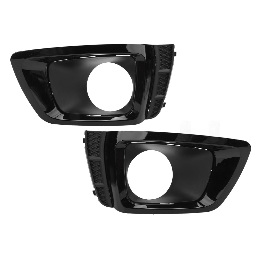 2Pcs Fog Bezel Cover Trim For Forester Sj 2014-2018 Black/Light 9481331098866