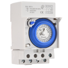 SUL181h DIN-rail analoge mechanische tijdschakelaar 30 minuten programmeerbaar AC110V-230V 24 uur