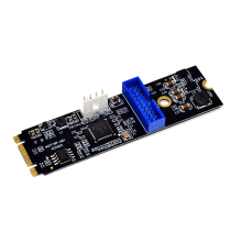 M.2 NGFF NVME naar USB 3.0 19-pins header converteer kaart 2-poorts USB 3.0 uitbreidingsoverdrachtsadapter