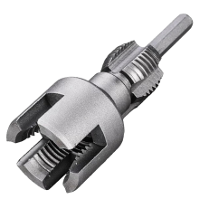 Geïntegreerde interne en externe pijpdraadgereedschap, elektrische boormachine compatibele PVC-draadgereedschapset, 3/4 inch