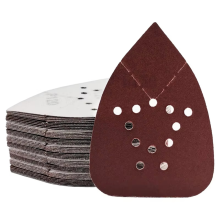 Muis schuurpads 60 stuks, muis schuurpapier assortiment, 12 gaten klittenband detail