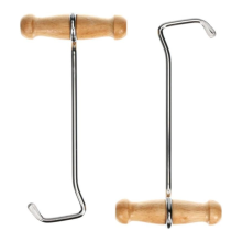 2-pack laarzenhaken en trekker voor cowboylaarzen, houten handvatten, handvatten met handvat