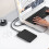 2.5" External USB 3.0 Hard Drive 1TB Silver Portable 11.5cm 7