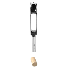 Diepe plugboorset van koolstofstaal met een snijdiepte van 56 mm voor precisiehoutbewerking van 12 mm