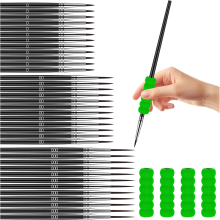 36 stuks gedetailleerde verfkwasten, kleine dunne verfkwastenset voor artistieke detaillering, kleine penseel miniatuurmodel aquarel