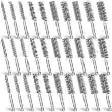 30 stuks boorborstels voor boordraadreinigingsset, slagschroevendraaier met 1/4 inch zeskantschacht