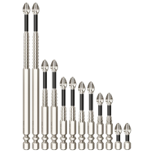 Set van 12 sterke magnetische schroevendraaier- en boorbits